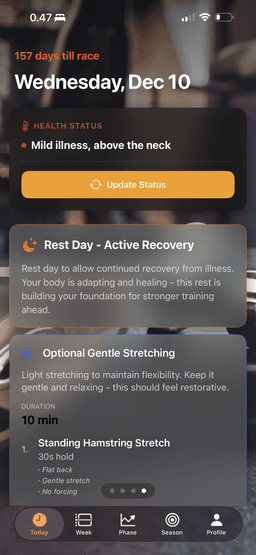 Plan adaptation in progress